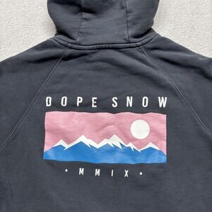 DOPE Snow Common Hoodie Adult S 2022 Black Hooded Sweatshirt Pullover